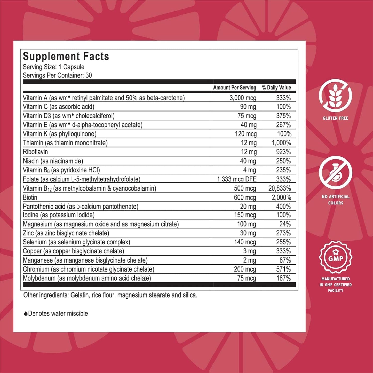 Celebrate Vitamins CelebrateONE, Iron Free - Once Daily Bariatric Multivitamin, Essential Vitamins & Minerals - Gastric Bypass & Sleeve Gastrectomy Supplement (30 Capsules)